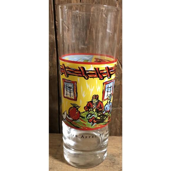 Tall Bourbon Drinking Glass Wild Appel Glass by Vincent Van Gogh Spirits Barware - Picture 1 of 6